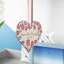 New Baby Wooden Heart Decoration Letterbox Gift, thumbnail 8 of 8