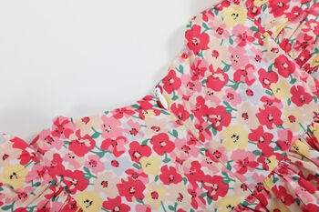 Johanne Floral Printed Frill Dress, 5 of 6