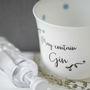 Personalised Gin China Cup With Spotty Inside, thumbnail 4 of 5