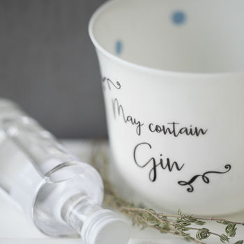 Personalised Gin China Cup With Spotty Inside, 4 of 5