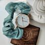 Handmade Blue Changeable Elastic Women Wristwatch, thumbnail 1 of 7