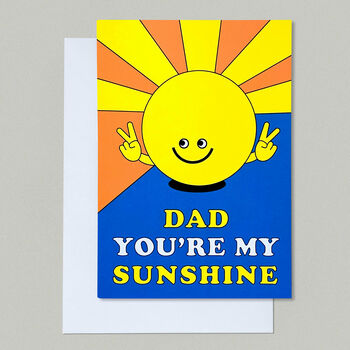 Dad You Are My Sunshine Cute Father's Day Birthday Card, 3 of 3
