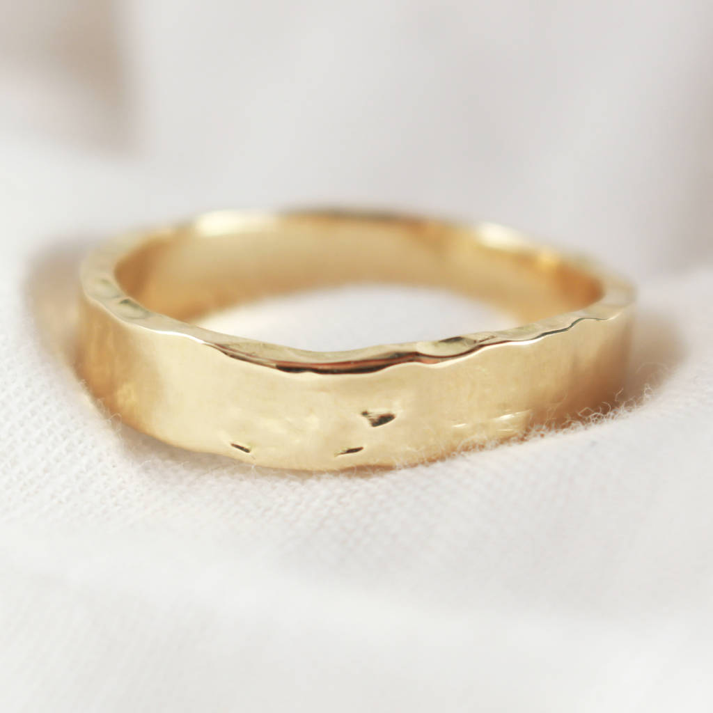 welsh gold and recycled gold 5mm glacier wedding ring by jacqueline ...