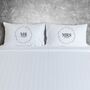 Personalised Wreath Pillowcase For Couples, thumbnail 2 of 2