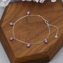 Delicate Purple Opal Beaded Charm Bracelet, thumbnail 5 of 10