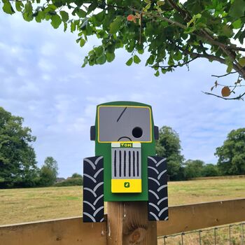 Tractor Personalised Bird Box, 3 of 5