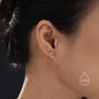 Sterling Silver Pi Stud Earrings, thumbnail 8 of 12