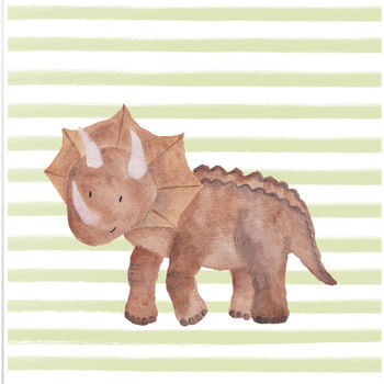 Dinosaur Nursery Art Prints Set, 4 of 4
