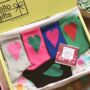 Christmas Heart Socks Letterbox Gift Set Five Pairs Bestseller, thumbnail 5 of 10