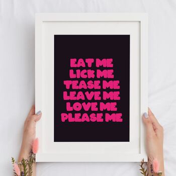 Miley Cyrus Plastic Hearts Eat Me, Lick Me Lyrics A3, 2 of 5