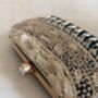 Heavily Embroidered Green Clutch Bag, thumbnail 8 of 11