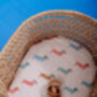 Muslin Square Dachshund Baby Burp Cloth Set Of Three, thumbnail 6 of 7