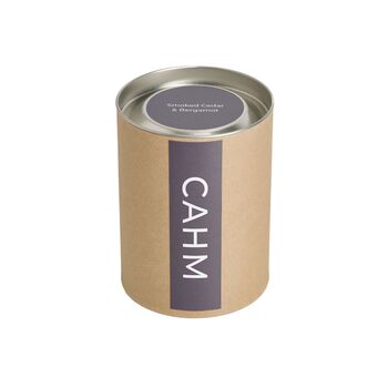 Smoked Cedar And Bergamot Scented Candle, 5 of 5