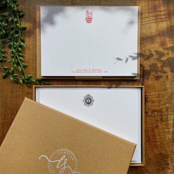 Illustrated Regimental Note Cards With Envelopes, 2 of 6