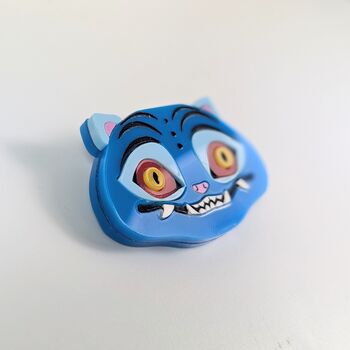 Huntr/X Kpop Demon Hunters Tiger Brooch Acrylic, Derpy, 3 of 4