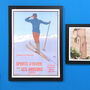 Limited Edition: Vintage Les Grisons Ski Poster Print, thumbnail 4 of 8