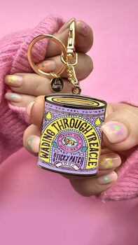 Wading Through Treacle Keychain Bakers Gift, 9 of 10