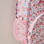 Personalised Pink Ditsy Print Classic Medium Backpack, thumbnail 3 of 6