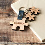 Wooden Engraved Family Puzzle Piece Keyring, thumbnail 3 of 3