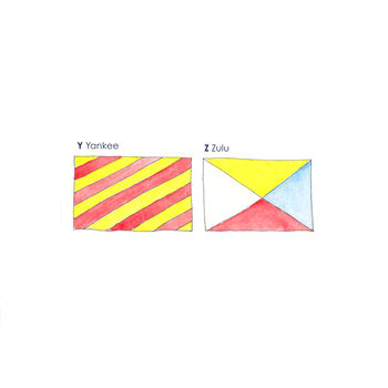 Personalised Sailing Flags Print, 6 of 6