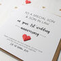 First Anniversary Card For Son And Son In Law, thumbnail 2 of 6