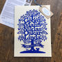 Personalised Oak Tree Papercut, thumbnail 5 of 9