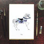 Thalia The Carousel Horse Art Print, thumbnail 3 of 9