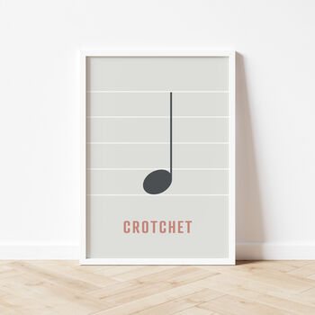 Crotchet Note Print | Music Theory Poster, 4 of 10