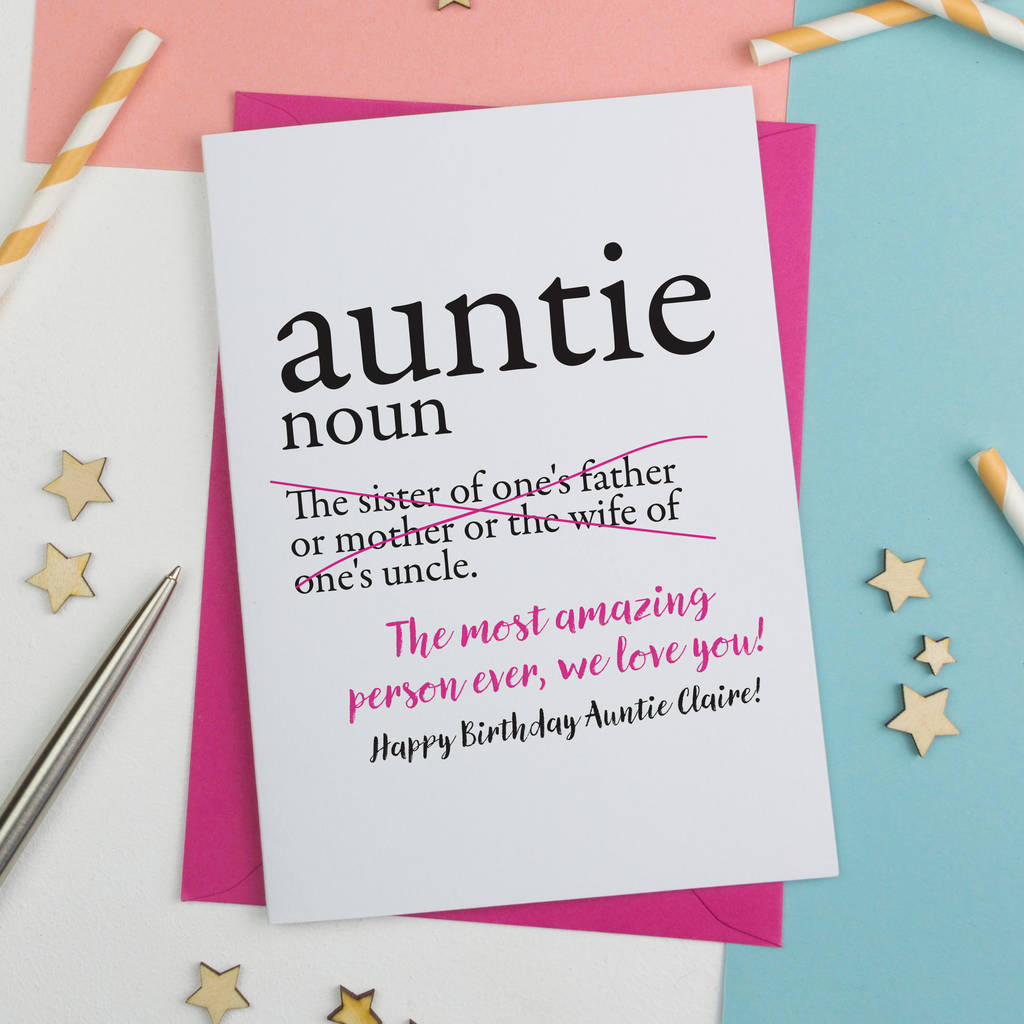 Birthday Cards For Aunts Card Design Template