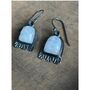 Kara Silver Moonstone Earrings, thumbnail 5 of 6