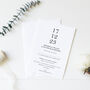 10 Modern Love Wedding Invitations, thumbnail 1 of 2