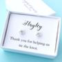Personalised Tie The Knot Earrings, thumbnail 1 of 3