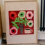 Poppies And Coffee Print 50cm X 70cm, thumbnail 1 of 2