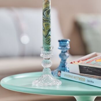 Harlequin Glass Candlestick, 3 of 6