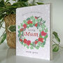 Christmas Wreath Mum Card, thumbnail 3 of 3