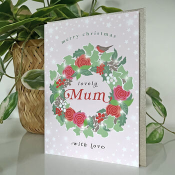 Christmas Wreath Mum Card, 3 of 3