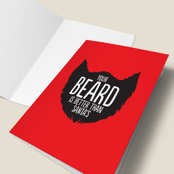 'Better Beard Than Santa' Christmas Card, 4 of 5