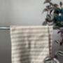 Striped Design Cream Hand Towel, thumbnail 3 of 7