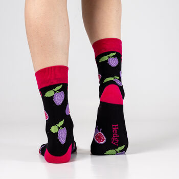 Bamboo Socks | Grape Socks | Fig Socks | Fruit Socks | Food Socks, 4 of 5