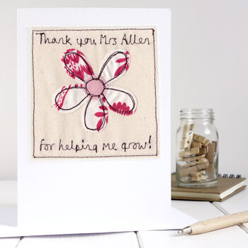 Personalised Flower Thank You Card For Her, 7 of 12