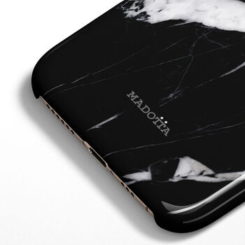 Minimal Black Marble Case For iPhone, 4 of 4