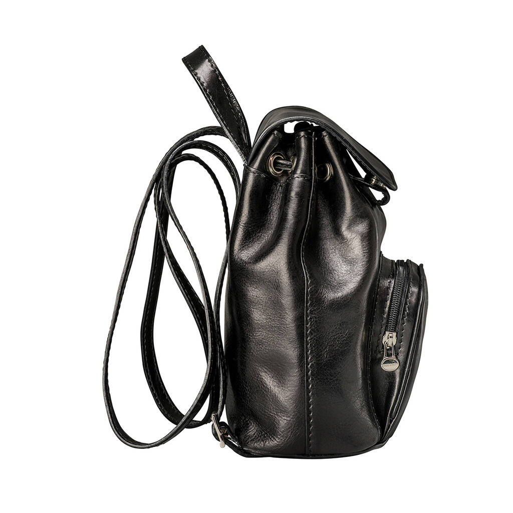 Personalised Women's Leather Small Rucksack 'Popolo' By Maxwell Scott ...