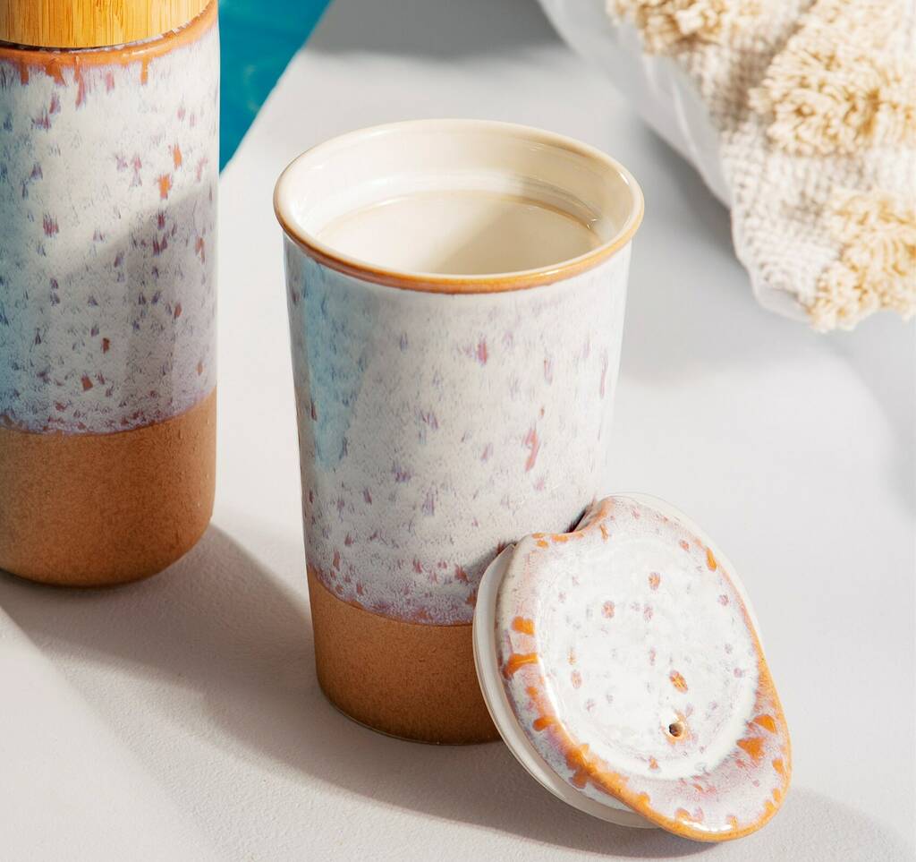 glazed ceramic travel mug by posh totty designs interiors ...