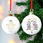 Personalised Me To You Christmas Couple's Bauble, thumbnail 4 of 6