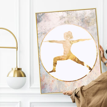 Yoga Boho Marble Wall Art Print Mothers Day Gift, 5 of 6