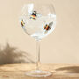 Floral Bumblebee Gin Glass, thumbnail 4 of 7