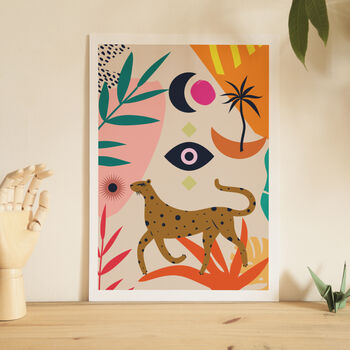 'Walking Leopard' Art Print, 5 of 5