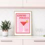 Cosmopolitan Cocktail Poster, thumbnail 1 of 5