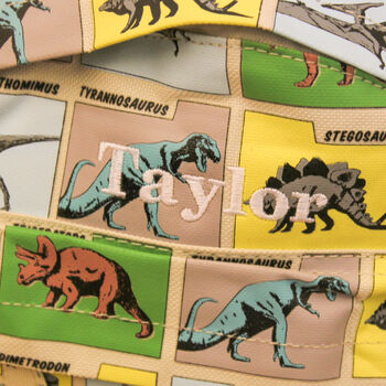 Personalised Dinosaur Backpack For Kids School Travel, 2 of 3