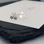 60th Birthday Sterling Silver Star Stud Earrings, thumbnail 2 of 5